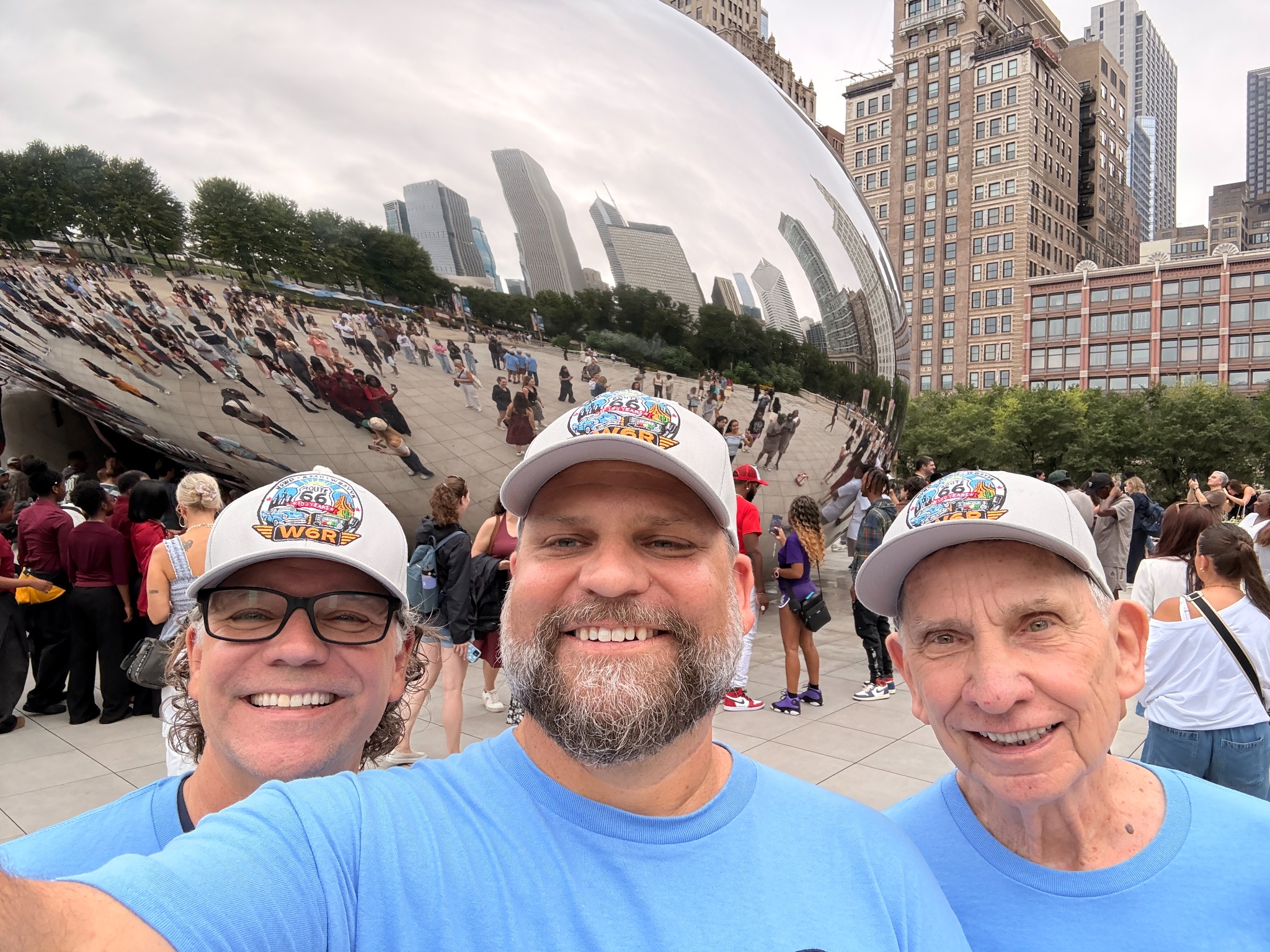 The crew at Cloud Gate — Chicago’s Bean