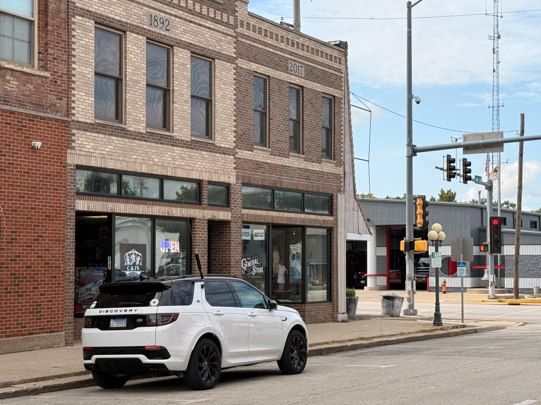 The expedition vehicle on the streets of Pontiac