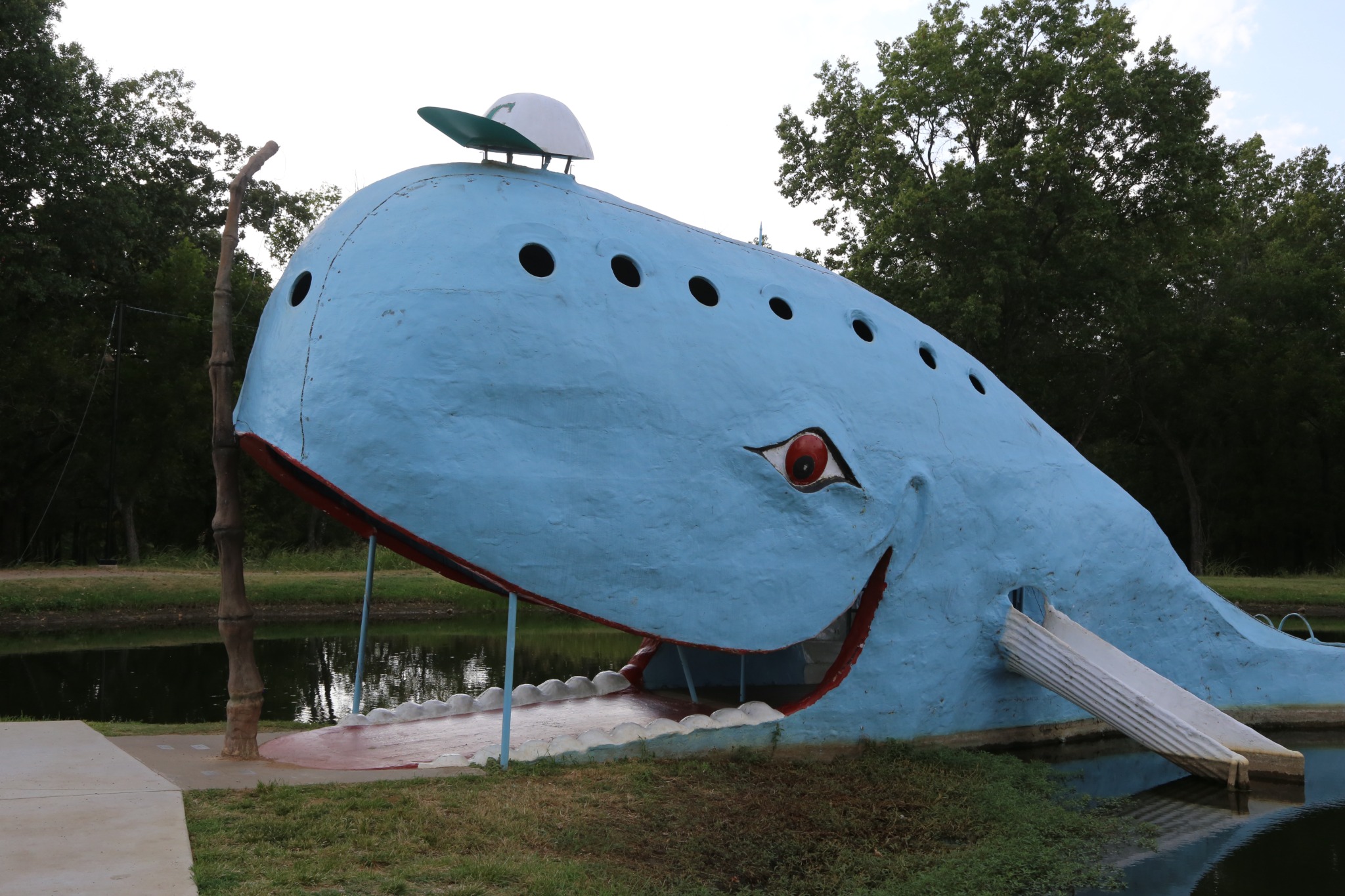 The Blue Whale of Catoosa, an Oklahoma Route 66 icon