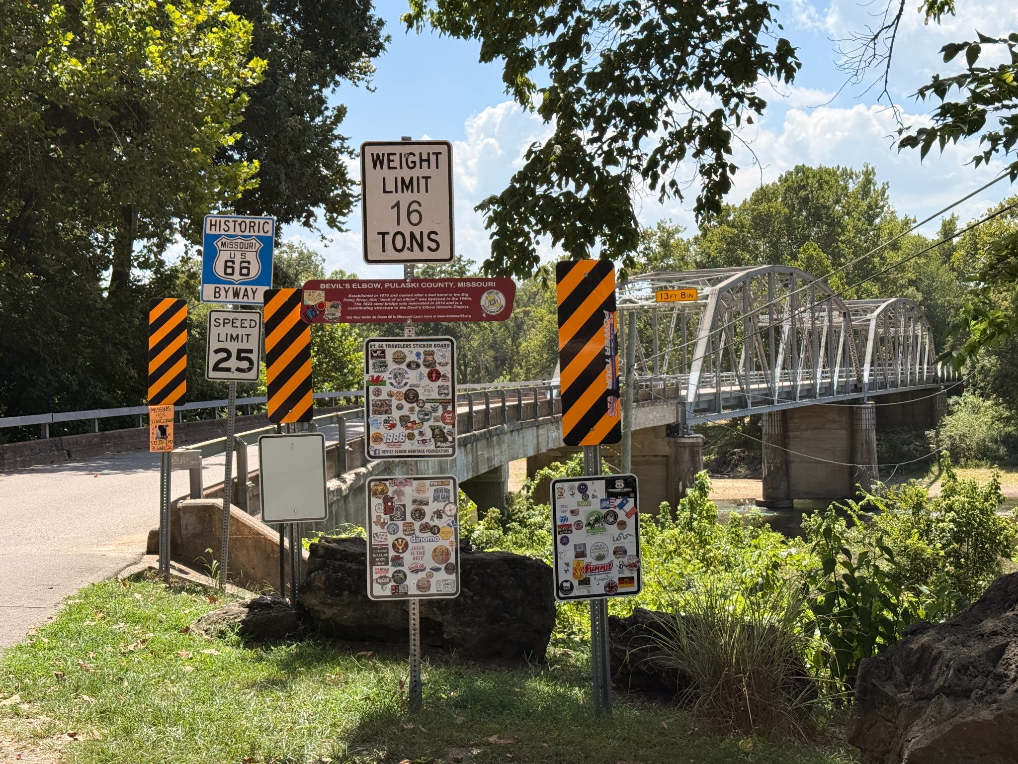 The historic Devil’s Elbow Bridge in Pulaski County, Missouri