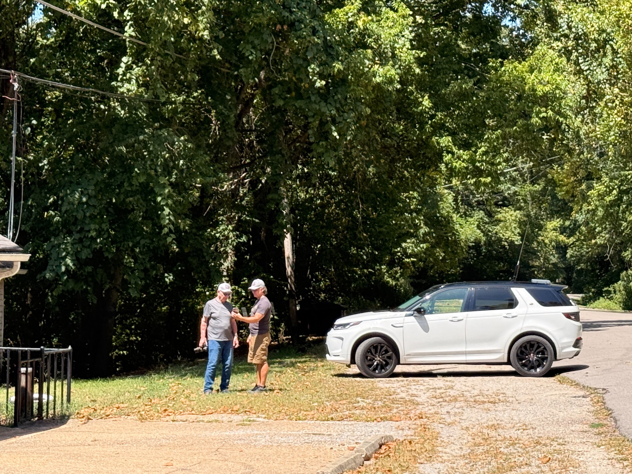 Checking the radio setup near Devil’s Elbow