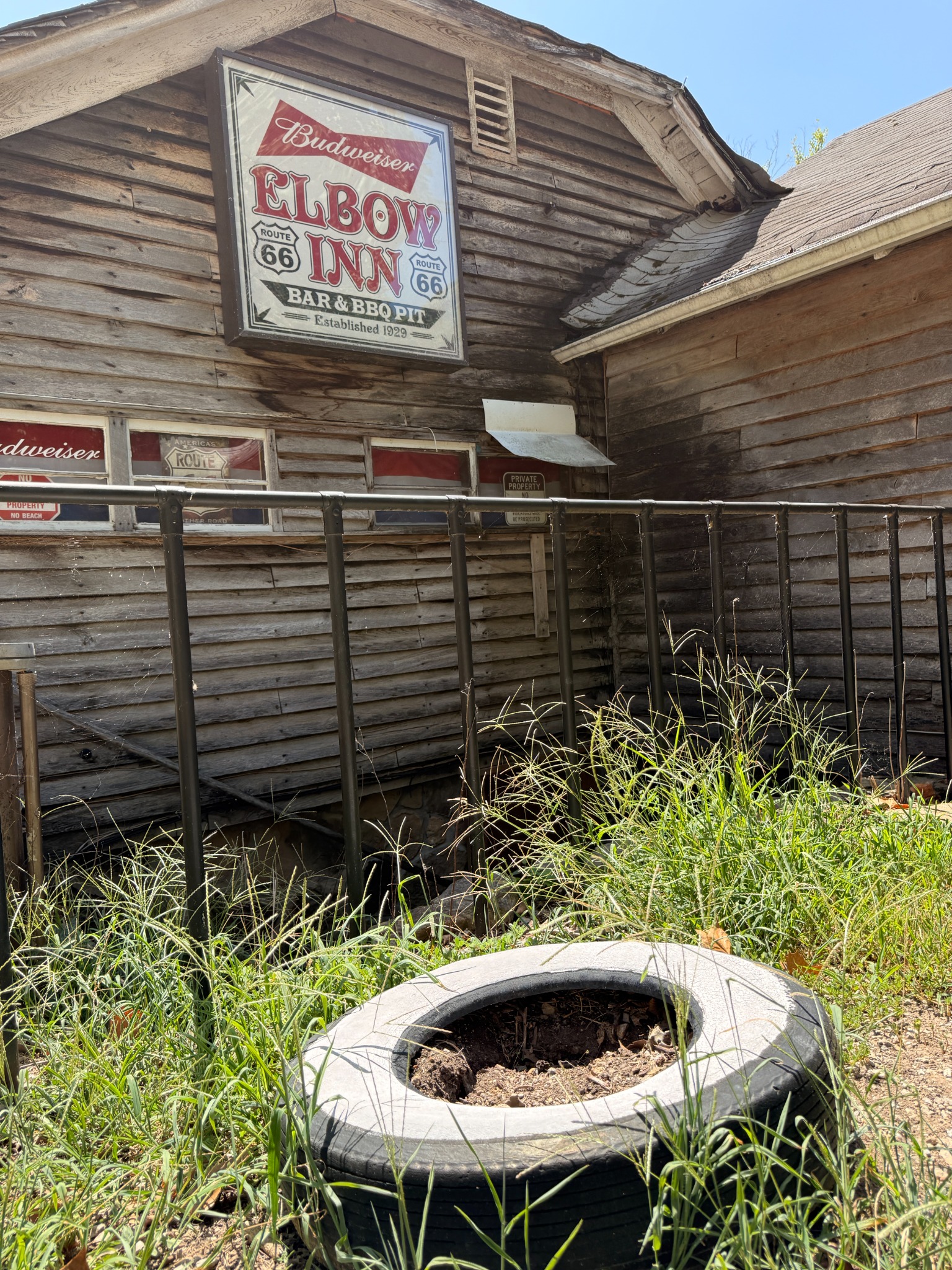 Another look at the weathered Elbow Inn