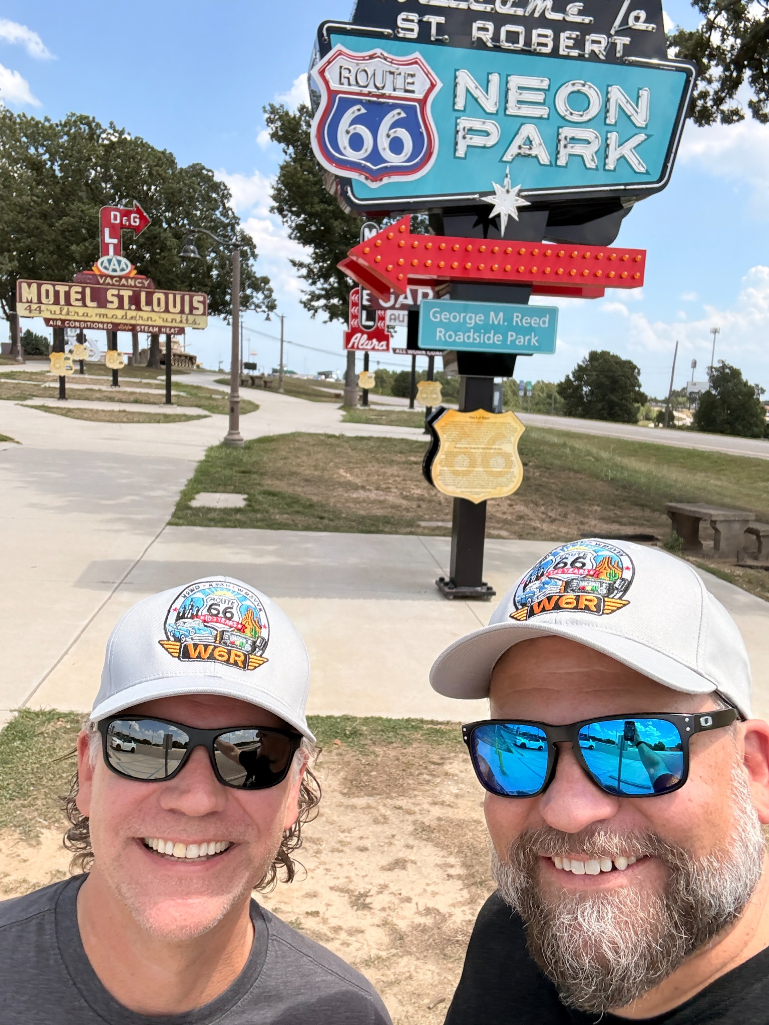 Mike and Todd at Route 66 Neon Park