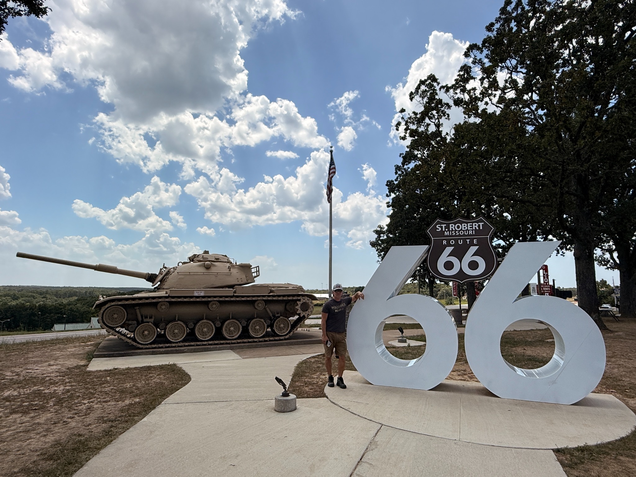 Todd at the St. Robert Route 66 display