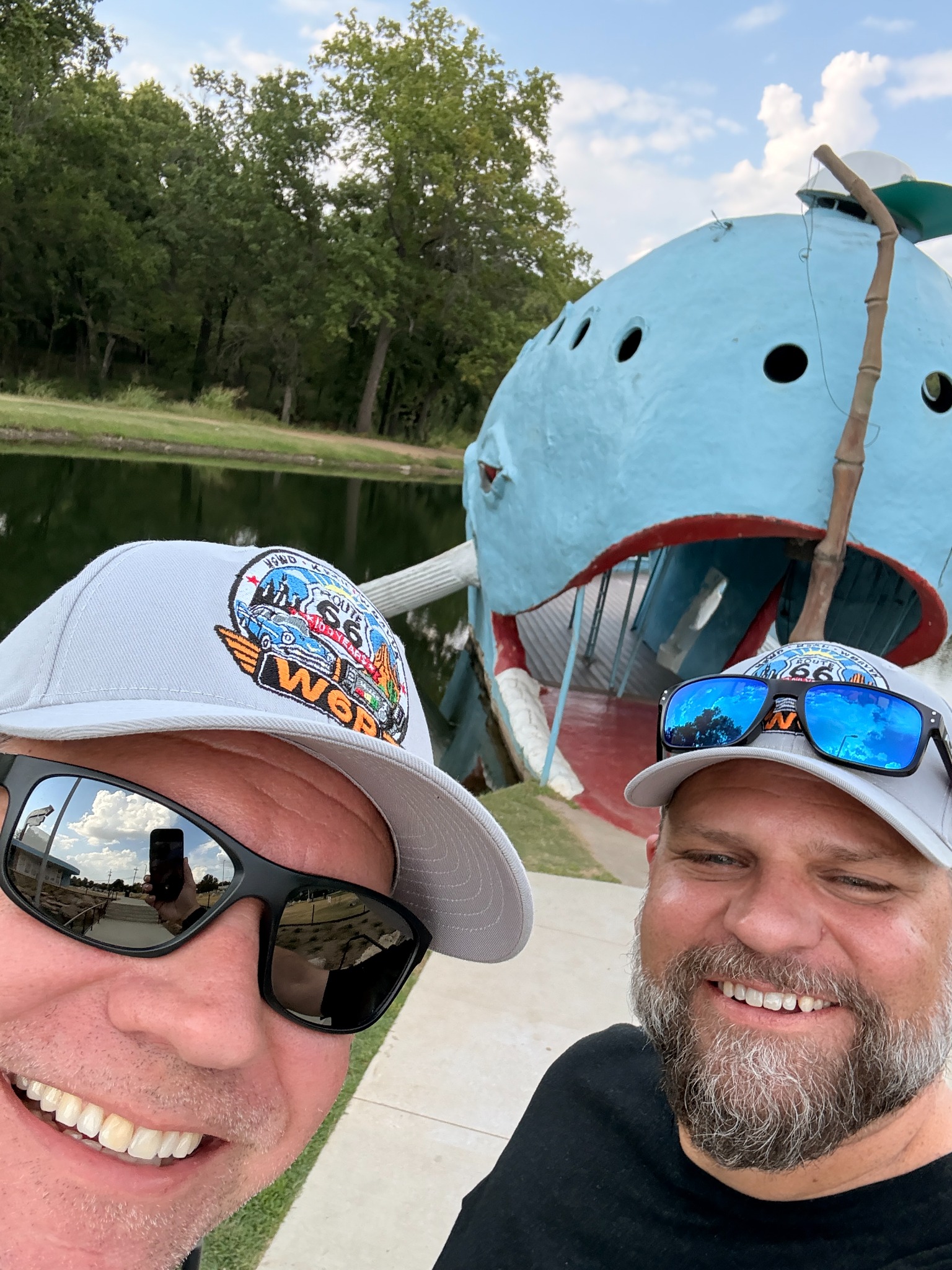 Mike and Todd at the Blue Whale of Catoosa