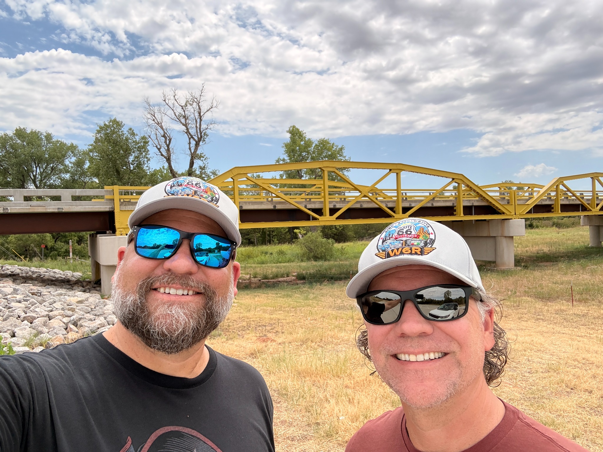 A team selfie at the Bridgeport Pony Bridge.