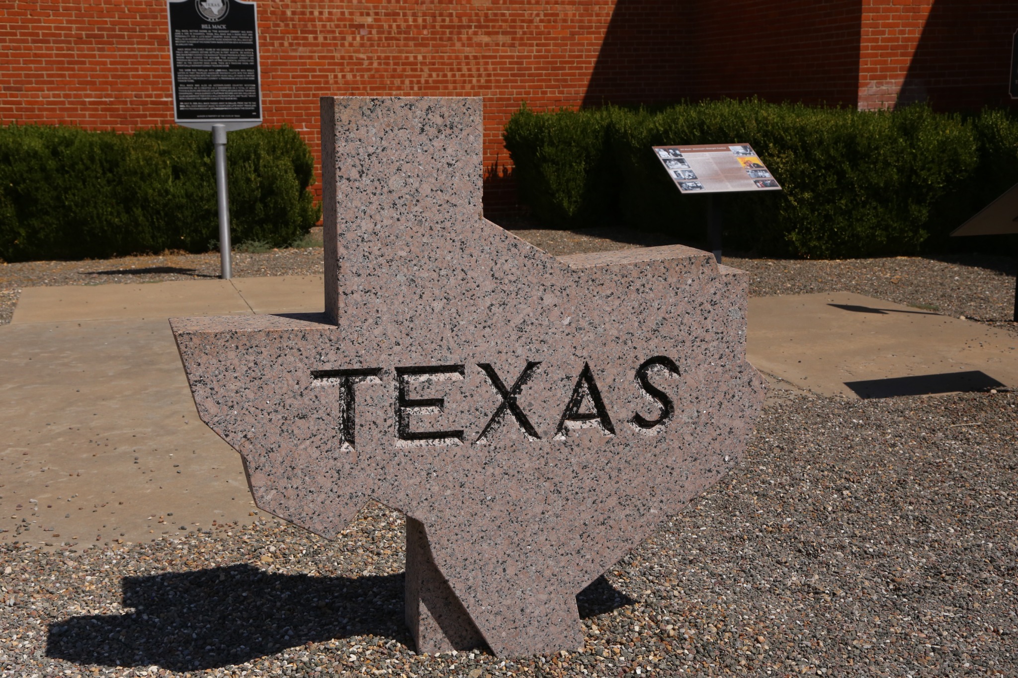 A Texas roadside marker.