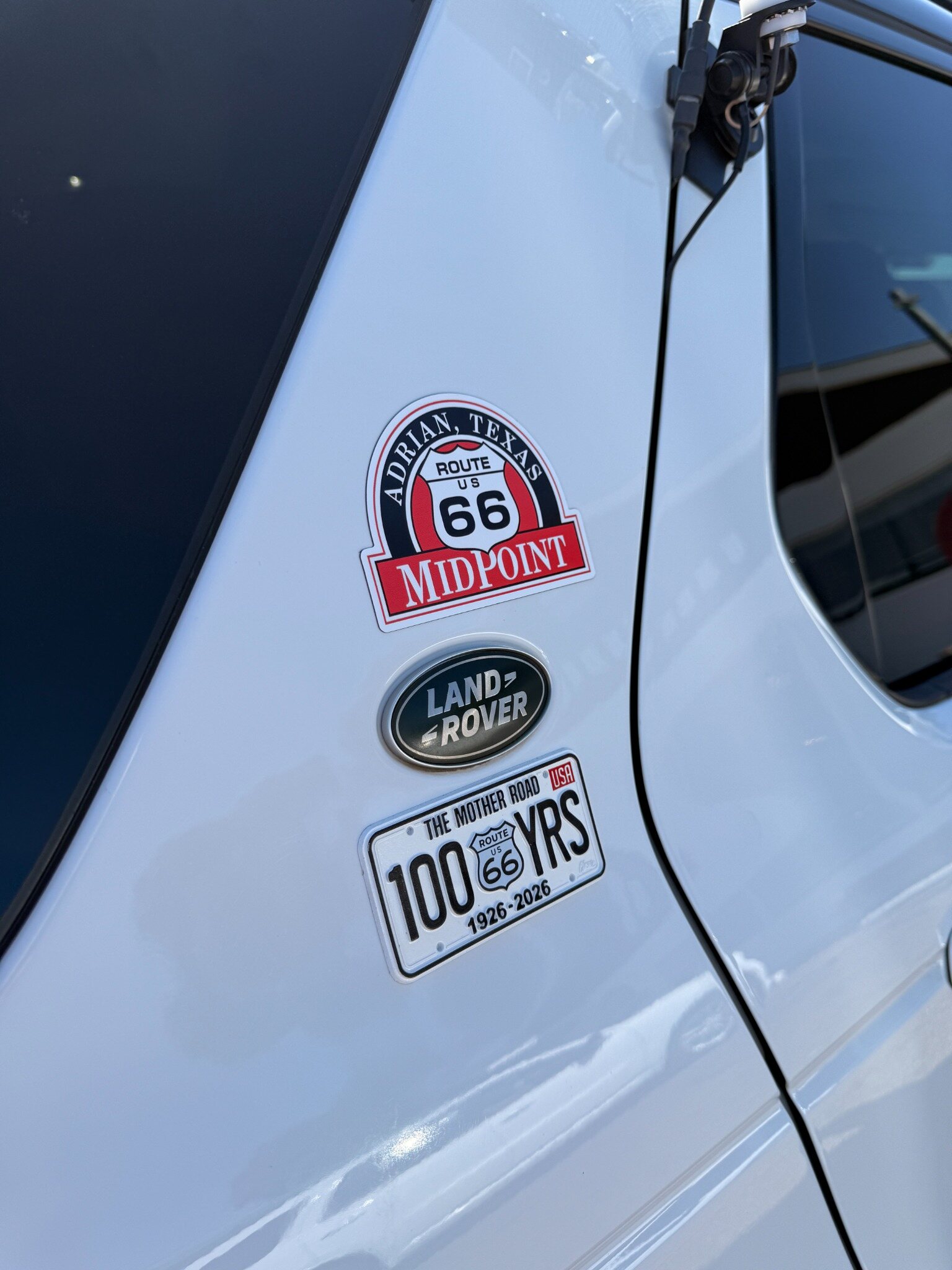 New Route 66 badges added to the expedition vehicle at the midpoint.