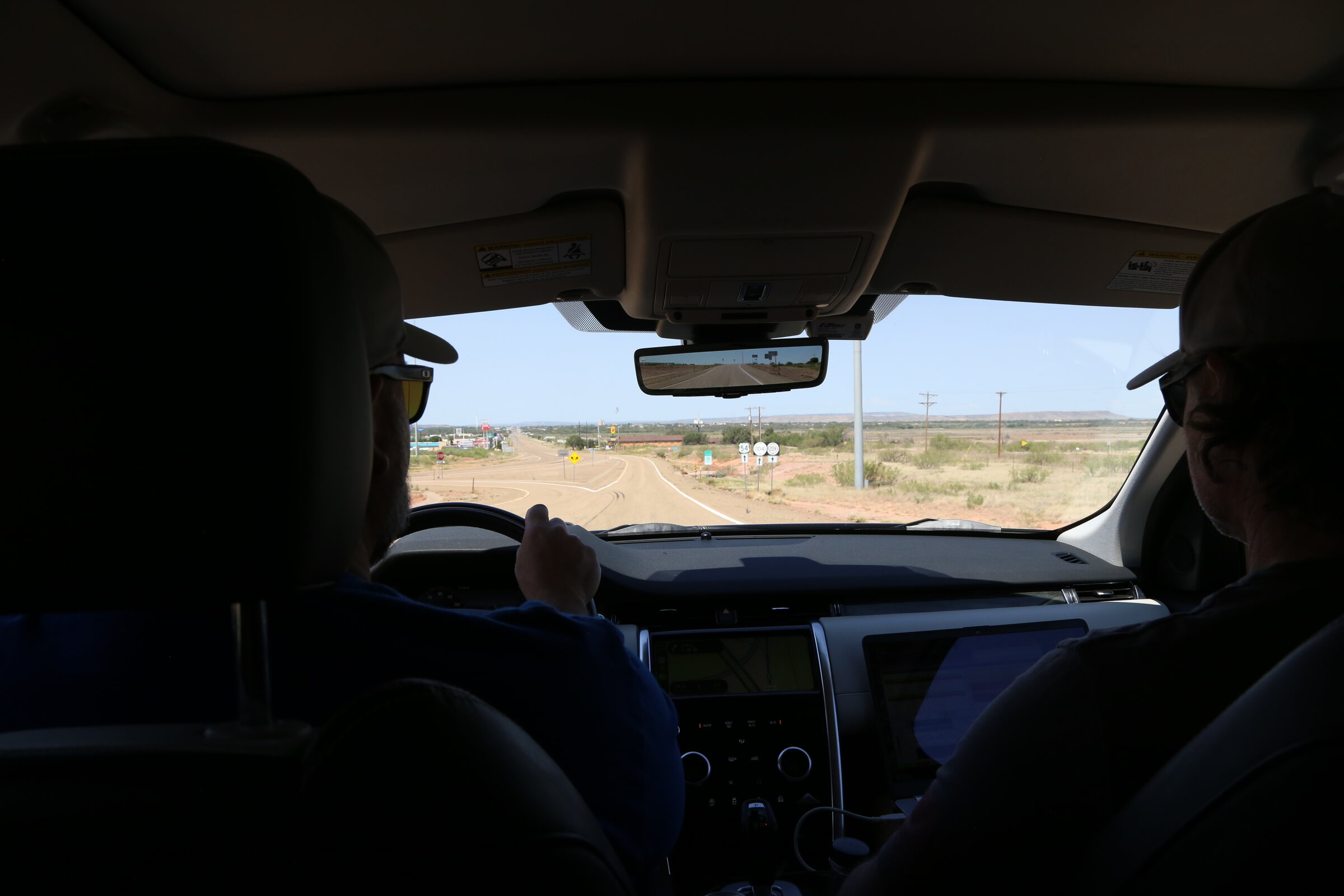 Heading west from Amarillo with the open road ahead.