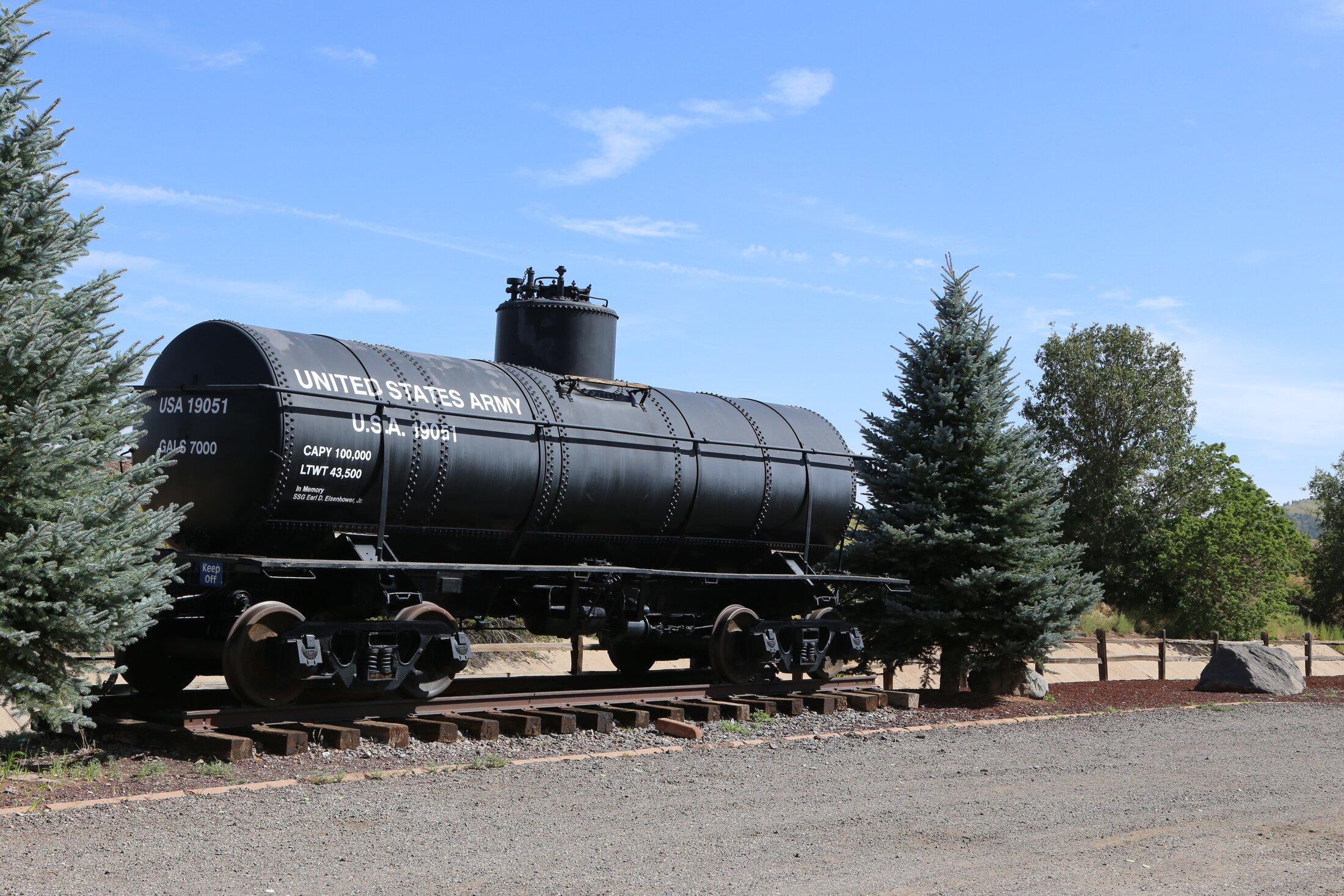 A vintage tanker car recalls Williams’ long connection to the railroad.