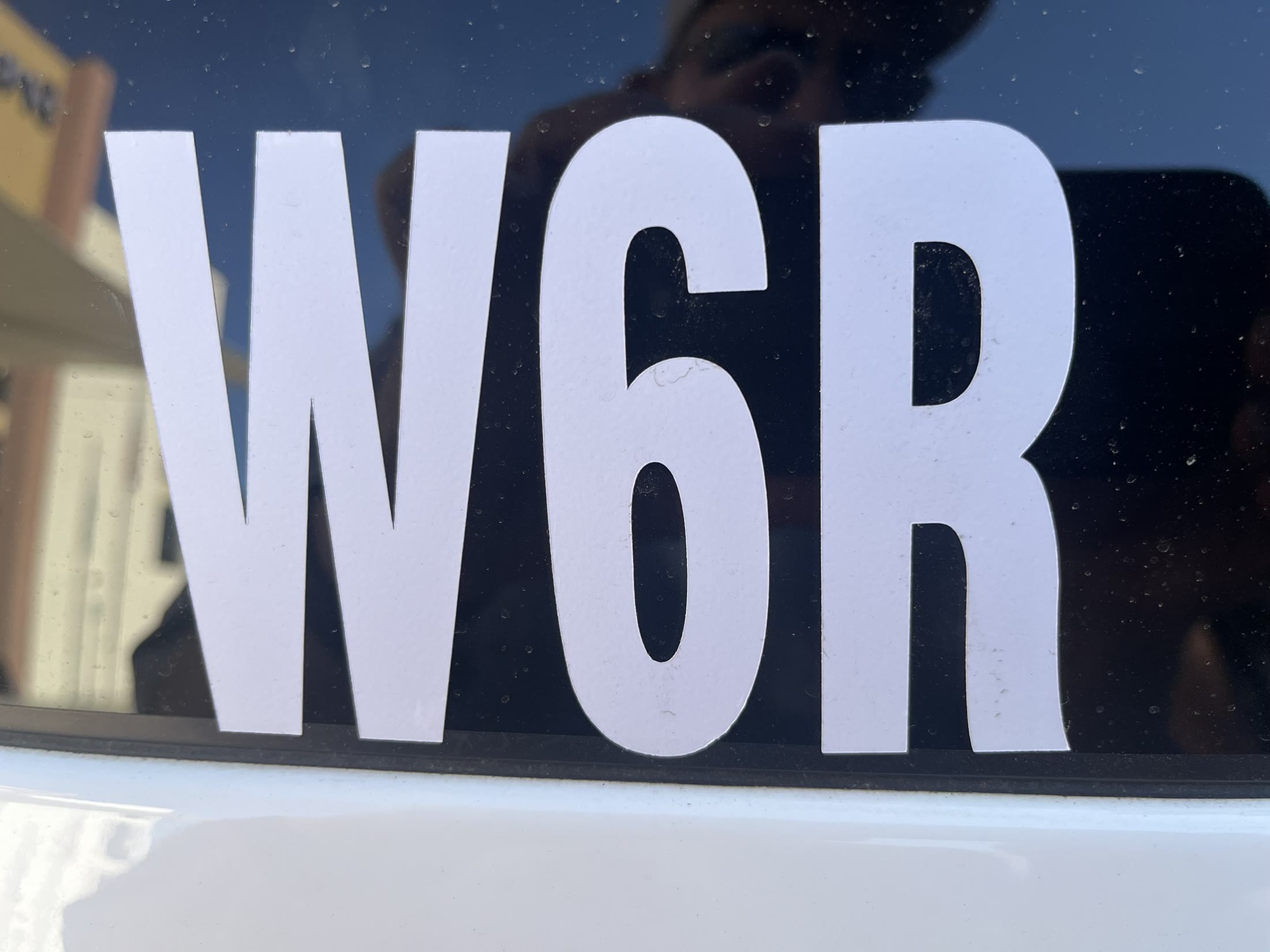 The W6R call sign ready for another day on the Mother Road.
