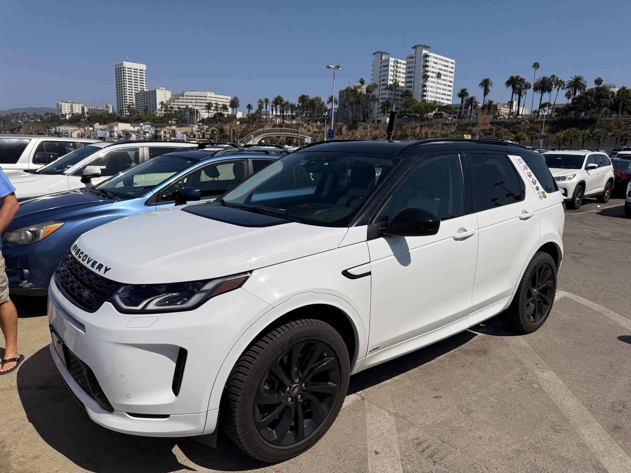The expedition vehicle parked at the final destination.